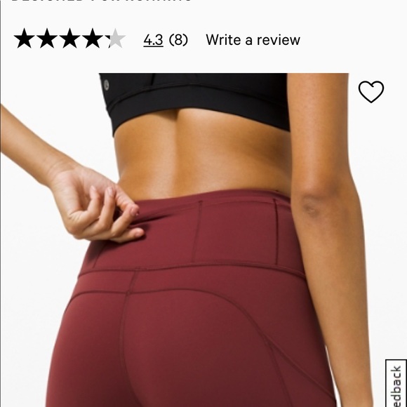 Lululemon Fast and free High-Rise Tight 28”, New - Picture 6 of 8